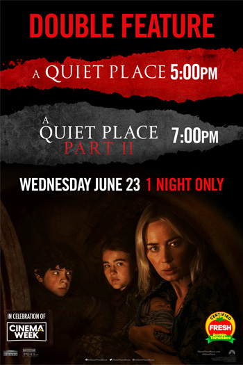 A Quiet Place Part I & II Double Feature